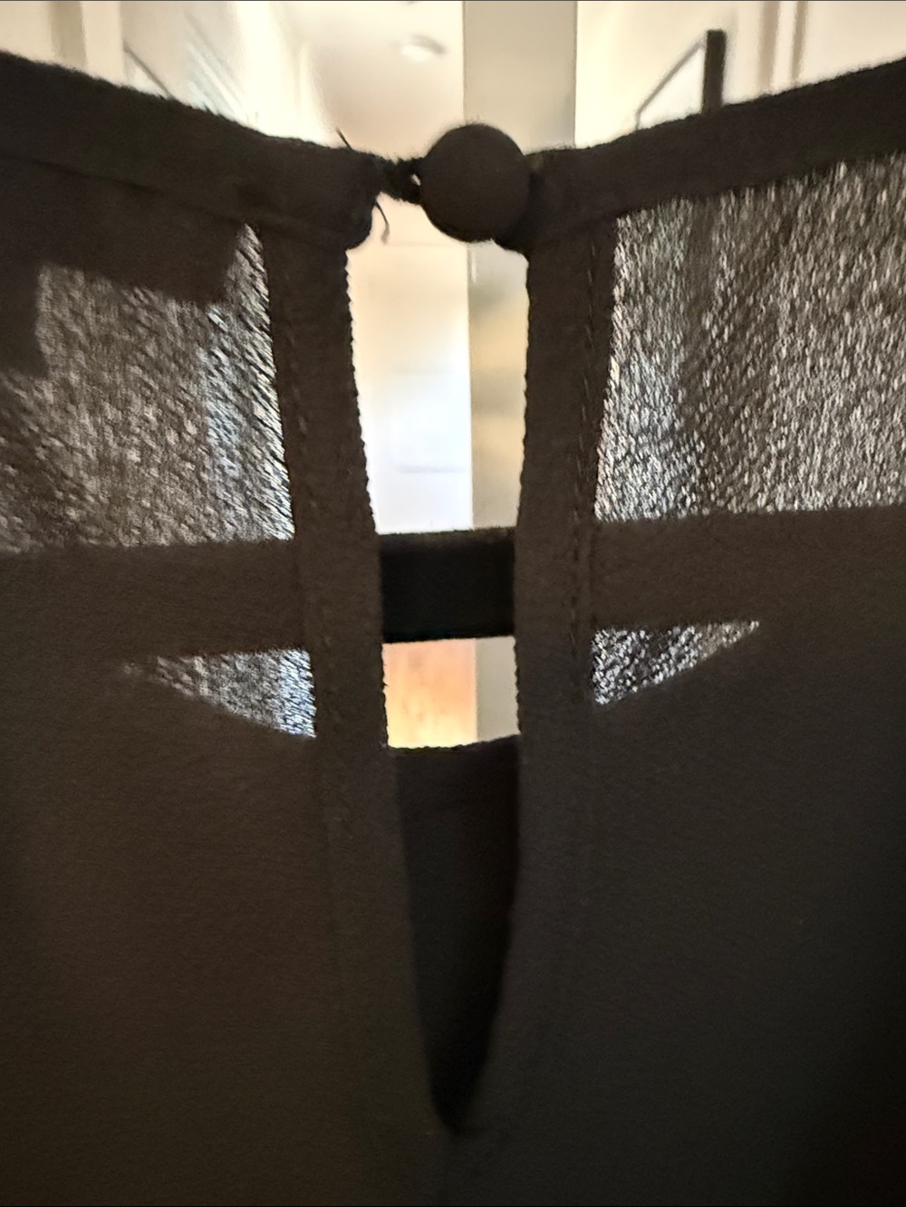 MINE Black Crochet-Trim Halter Camisole - Picture 5 of 7